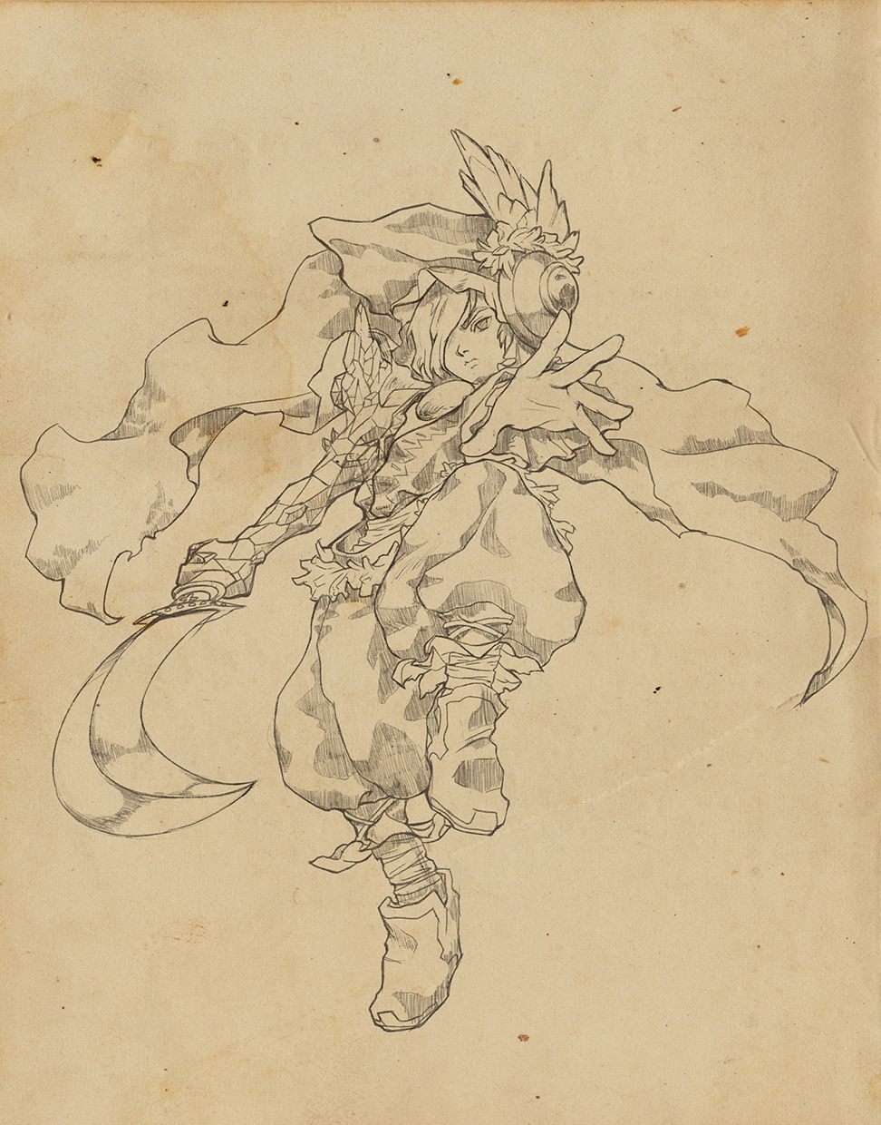 Paola Tuazon - 聖剣伝説 Seiken Densetsu: Legend of Mana - 瑠璃 Jumi Knight Elazul (Lapiz Lazuli) Male Character Fanart PS1 JRPG Game