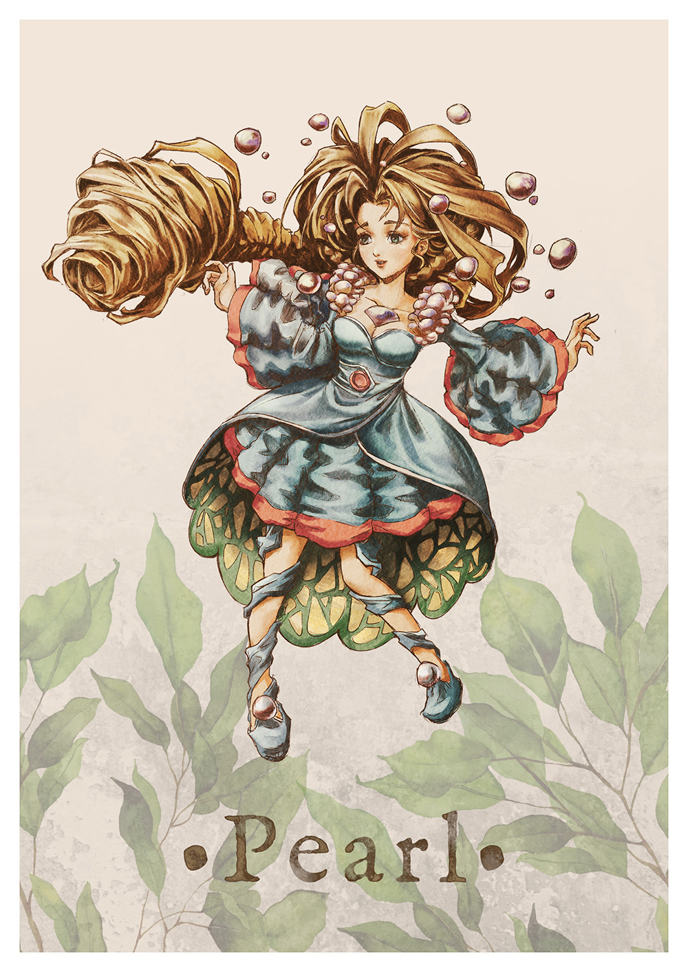 Paola Tuazon - 聖剣伝説 Seiken Densetsu: Legend of Mana - 真珠姫 Jumi Guardian Pearl Fanart